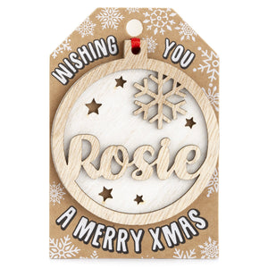 Personalised Christmas Tree Decorations I-Z