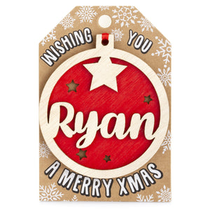 Personalised Christmas Tree Decorations I-Z