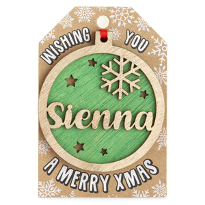 Personalised Christmas Tree Decorations I-Z