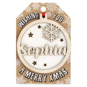 Personalised Christmas Tree Decorations I-Z