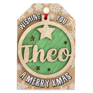 Personalised Christmas Tree Decorations I-Z