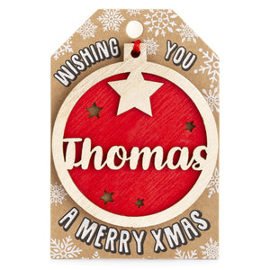 Personalised Christmas Tree Decorations I-Z