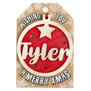 Personalised Christmas Tree Decorations I-Z