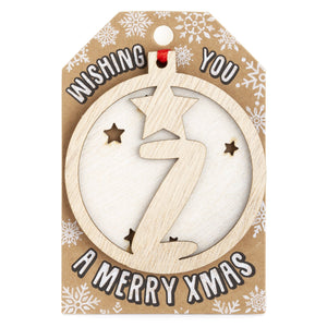 Personalised Christmas Tree Decorations I-Z