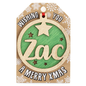 Personalised Christmas Tree Decorations I-Z