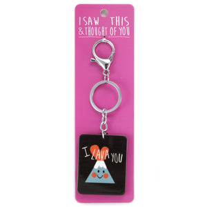 A KEYRING SAYING 'I LAVA YOU'