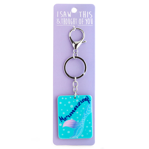 Mermaid keychain hot sale