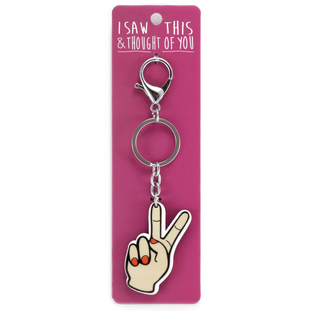 A KEYRING SAYING 'BAE LOVE HEART'