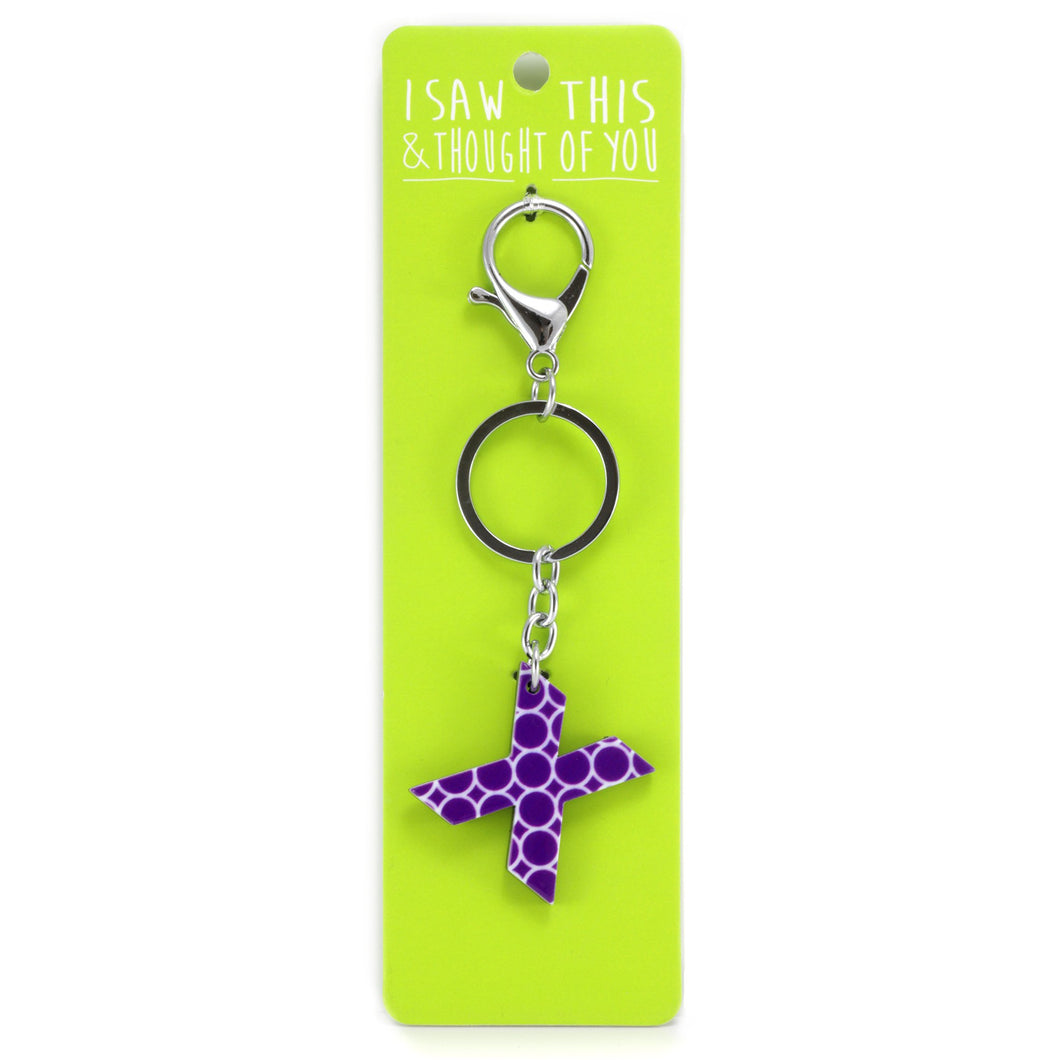 A KEYRING SAYING 'X'