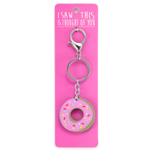 A KEYRING SAYING 'DONUT'