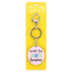 A KEYRING SAYING 'BEST GRANDMA'