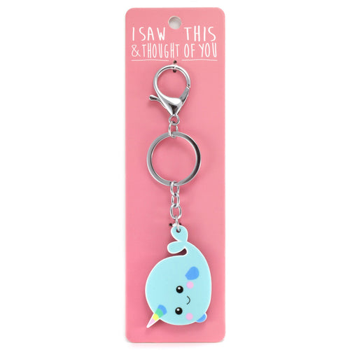 A KEYRING SAYING 'NARWHAL'