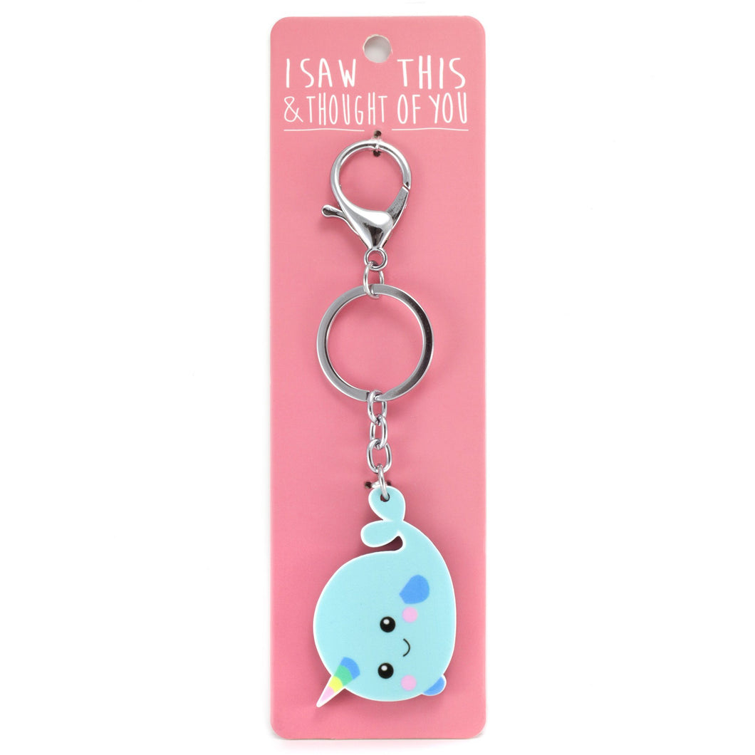 A KEYRING SAYING 'NARWHAL'