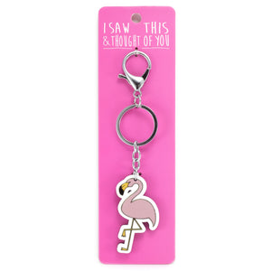 A KEYRING SAYING 'FLAMINGO'