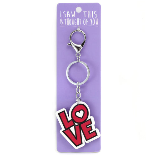 A KEYRING SAYING 'LOVE'