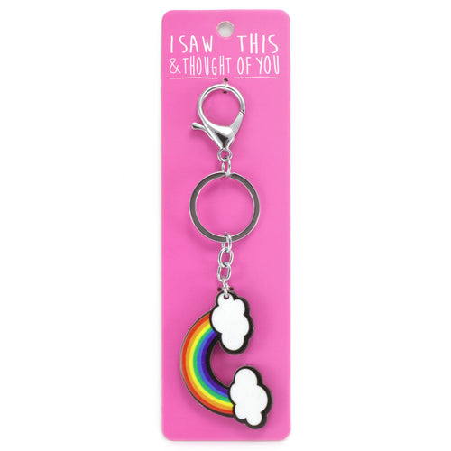 A KEYRING SAYING 'RAINBOW'