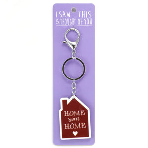 A KEYRING SAYING 'HOME SWEET HOME'