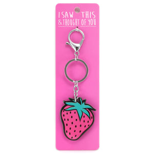 A KEYRING SAYING 'STRAWBERRY'