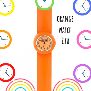 An orange watch